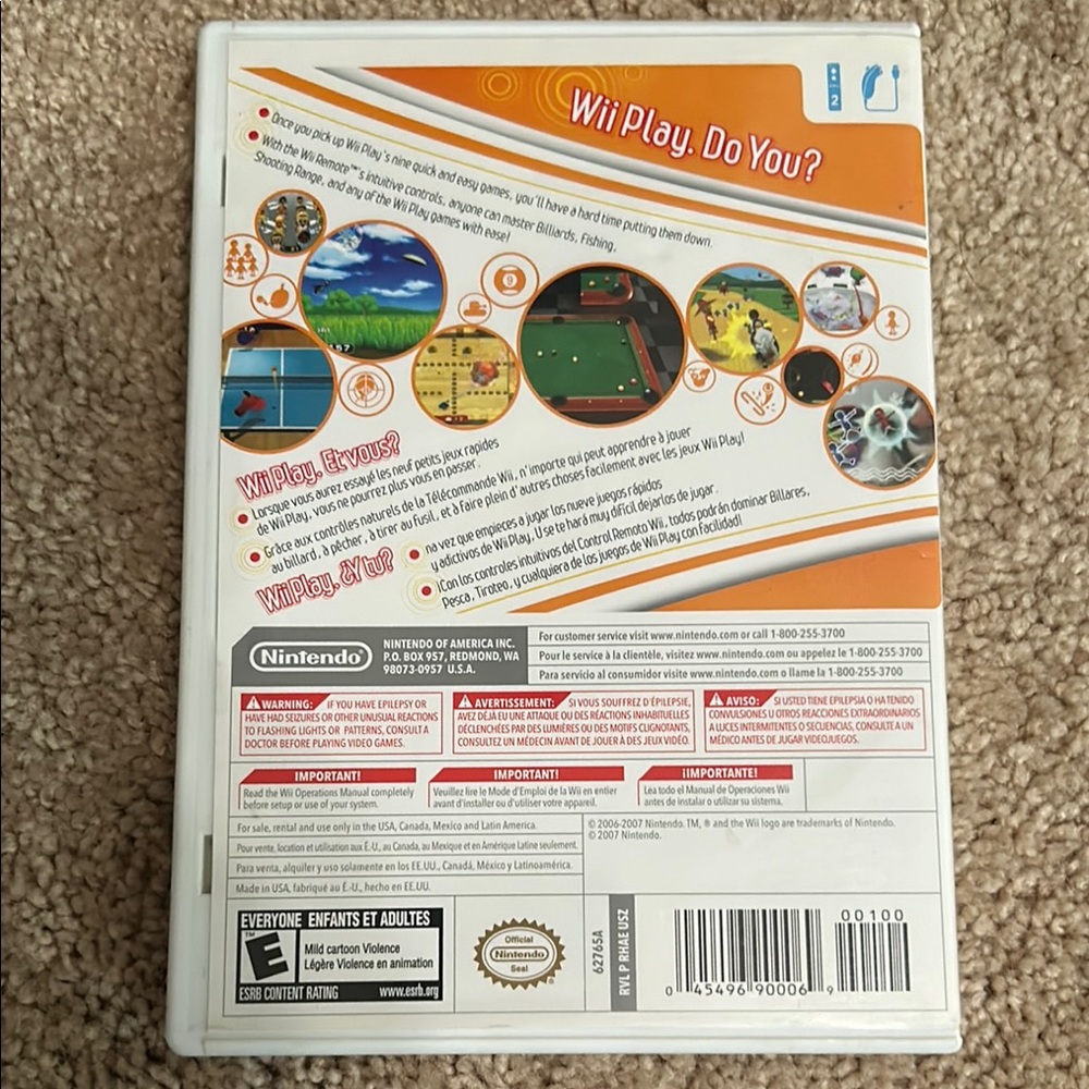 Nintendo Wii Play Game - Picture 2 of 4